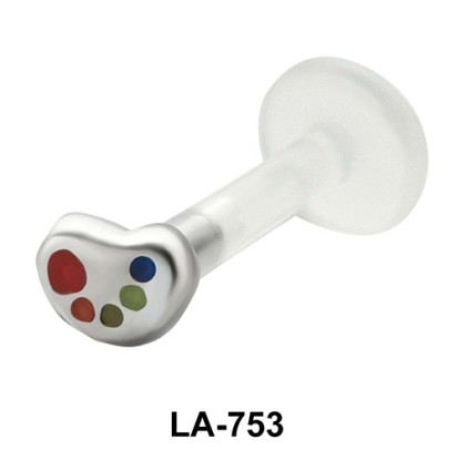 Bright Enameled labrets Push-in LA-753