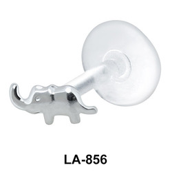 Elephant Shaped Silver Labret LA-856