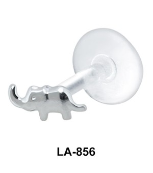 Elephant Shaped Silver Labret LA-856