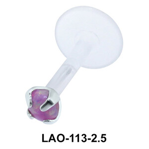 Stone Set Labret Piercing LAO-113-2.5