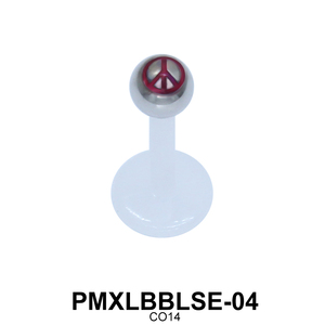 Peace Labret Piercing PMXLBBLSE-04