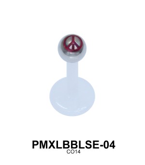 Peace Labret Piercing PMXLBBLSE-04