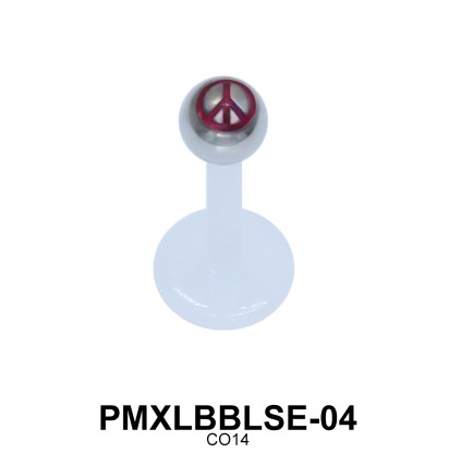 Peace Labret Piercing PMXLBBLSE-04