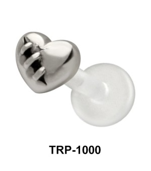 Stitched Heart Tragus Piercing TRP-1000