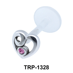 Stone Heart Tragus Piercing TRP-1328