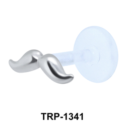 Mustache Tragus and Labret Piercing TRP-1341