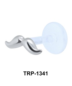 Mustache Tragus and Labret Piercing TRP-1341