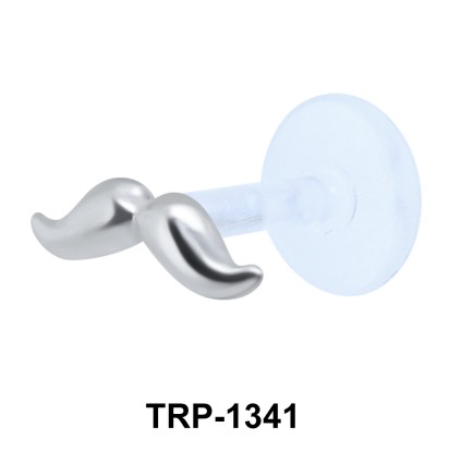 Mustache Tragus and Labret Piercing TRP-1341