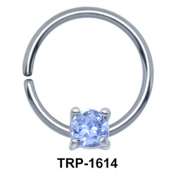 Round CZ Cartilage Tragus Piercing TRP-1614