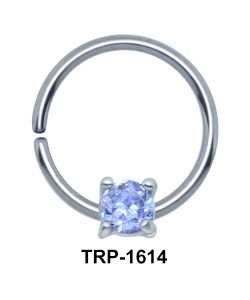 Round CZ Cartilage Tragus Piercing TRP-1614