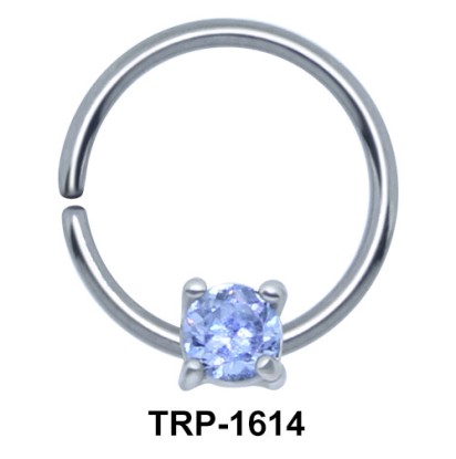 Round CZ Cartilage Tragus Piercing TRP-1614