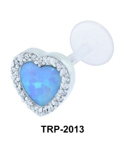 Heart Opal  Tragus Piercing TRP-2013