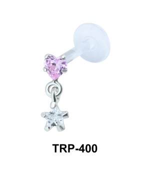 Heart n Star Tragus Piercing TRP-400