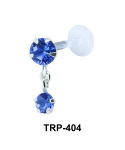 Colored CZs Tragus Piercing TRP-404