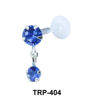 Colored CZs Tragus Piercing TRP-404