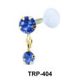 Colored CZs Tragus Piercing TRP-404