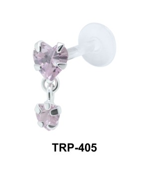 Dual Heart Tragus Piercing TRP-405