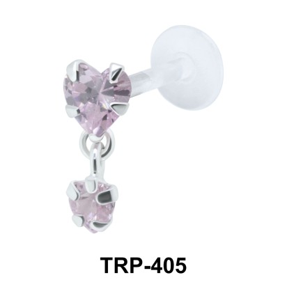 Dual Heart Tragus Piercing TRP-405