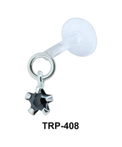 Prong CZ Tragus Piercing TRP-408