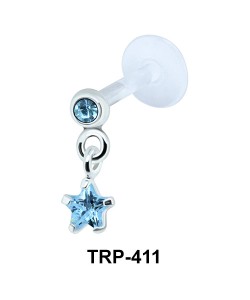 Round and Star Tragus Piercing TRP-411