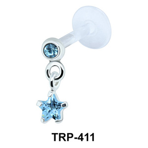 Round and Star Tragus Piercing TRP-411