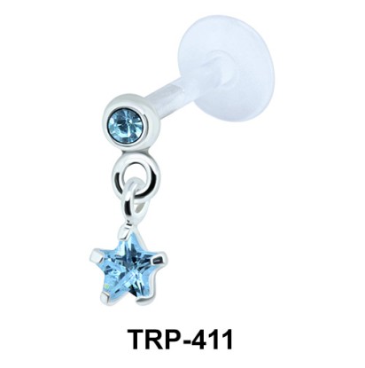 Round and Star Tragus Piercing TRP-411
