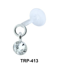 CZ Dangling Tragus Piercing TRP-413