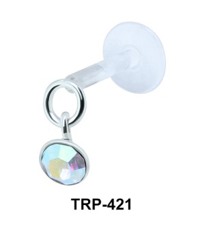 Colored Stone Tragus Piercing TRP-421