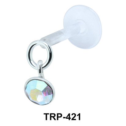 Colored Stone Tragus Piercing TRP-421