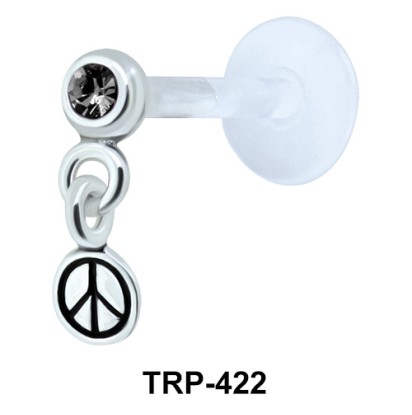 Peace Symbol Tragus Piercing TRP-422