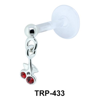 Cherry Tragus Piercing TRP-433