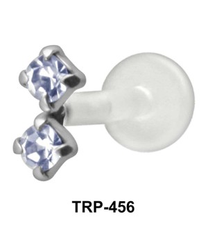 Dual Stone Tragus Piercing TRP-456