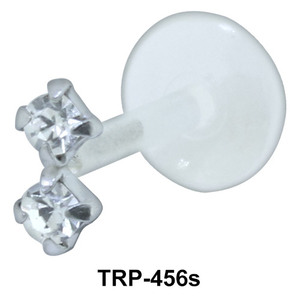 Double Stone Tragus Piercing TRP-456s