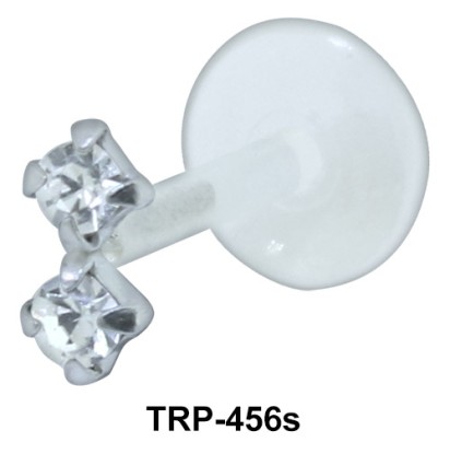 Double Stone Tragus Piercing TRP-456s