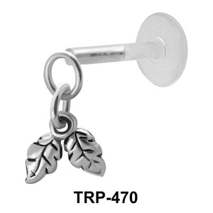 Double Leaves Tragus Piercing TRP-470