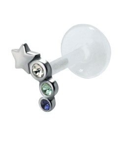 Star Trail Tragus Piercing TRP-508