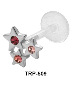 Triple Star Shaped Tragus Piercing TRP-509 