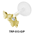 Butterfly Pair Shaped Tragus Piercing TRP-513