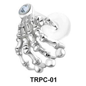 Skeleton Hand Tragus Piercing TRPC-01