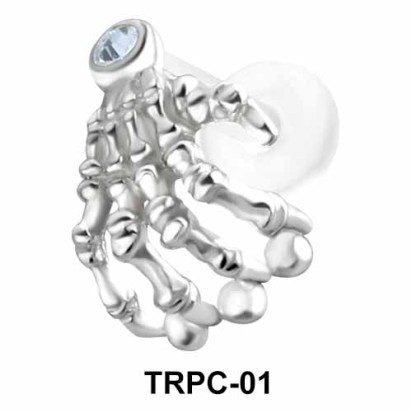 Skeleton Hand Tragus Piercing TRPC-01