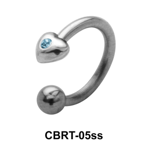 Little Heart Circular Barbells Face Piercing CBRT-05ss