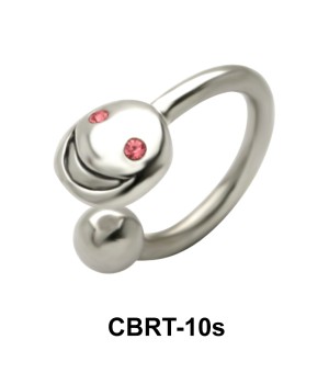 Smile Face Circular Barbells Face Piercing CBRT-10s