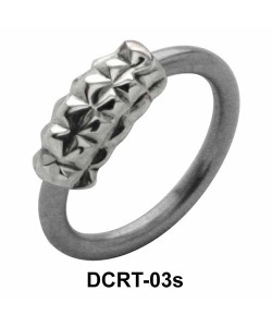 Pyramid Band Belly Piercing Ring DCRT-03s