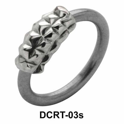 Pyramid Band Belly Piercing Ring DCRT-03s