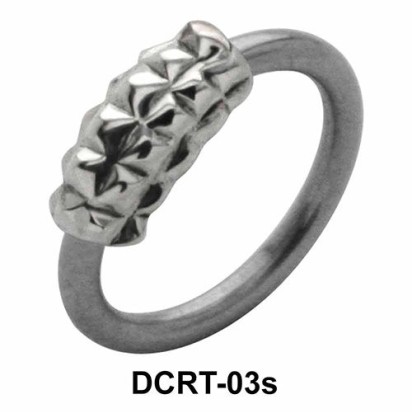 Pyramid Band Belly Piercing Ring DCRT-03s