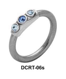 Multistoned Belly Piercing Ring DCRT-06s