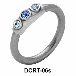 Multistoned Belly Piercing Ring DCRT-06s