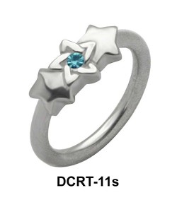 Stone Starred Belly Piercing Ring DCRT-11s