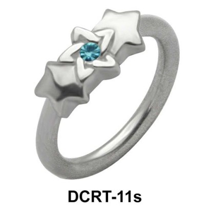 Stone Starred Belly Piercing Ring DCRT-11s