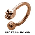 Skull Circular Barbells CBRT-08s